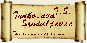 Tankosava Sanduljević vizit kartica